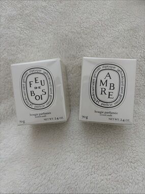 DIPTYQUE - Feu de Bois & Ambre Scented Candle (set)